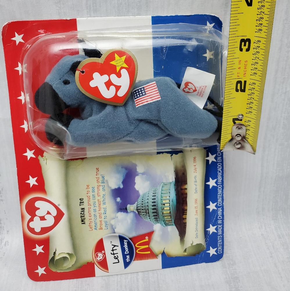 Patriotic Bundle of 3 Plush Donkeys - Picture 7 of 10